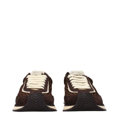 Dolce & Gabbana Bruine Stoffen Lage Sneakers