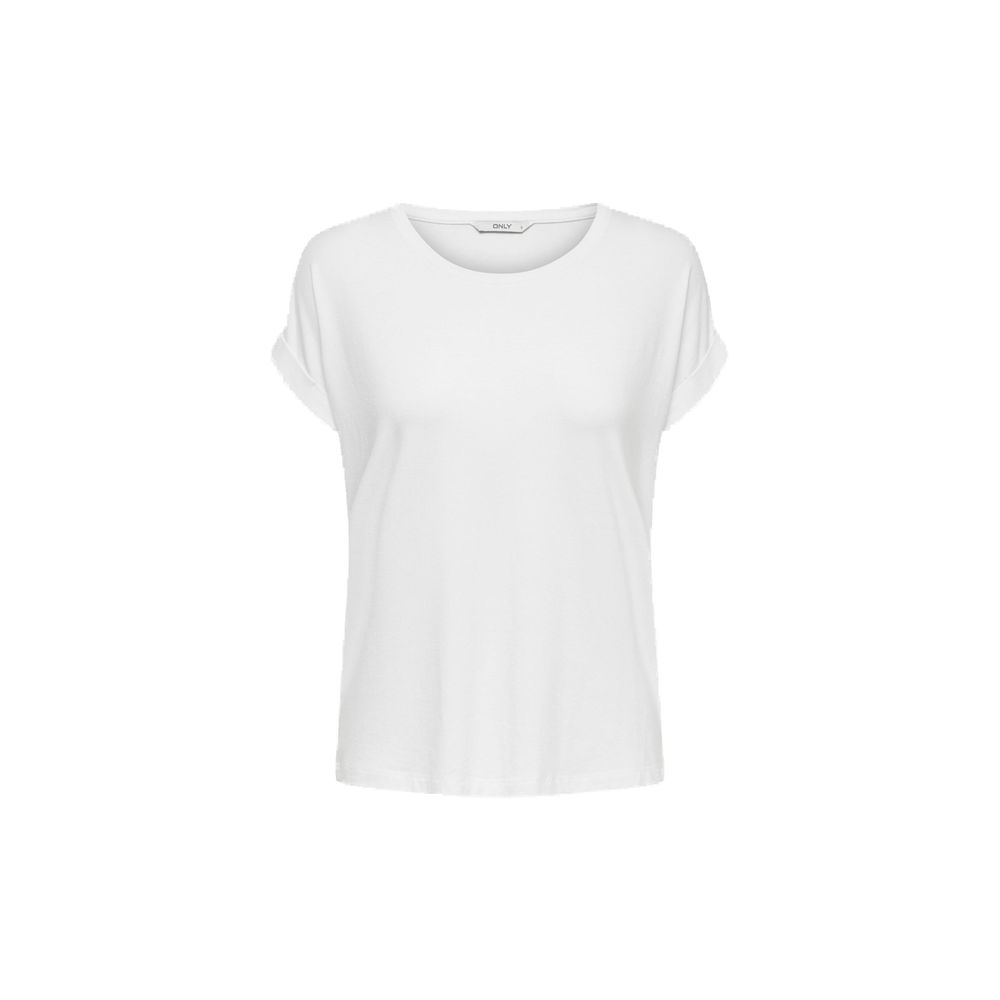 Alleen wit polyester T-shirt