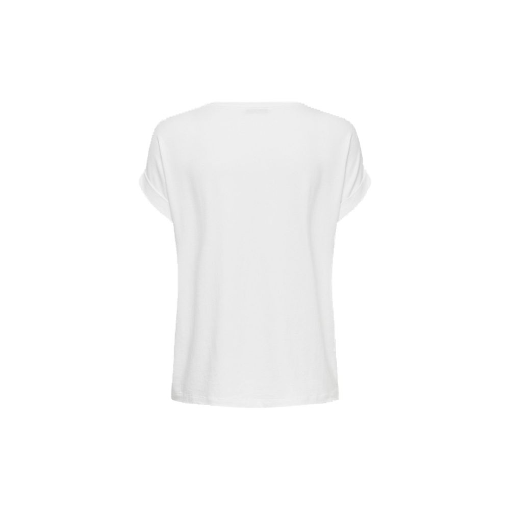 Alleen wit polyester T-shirt