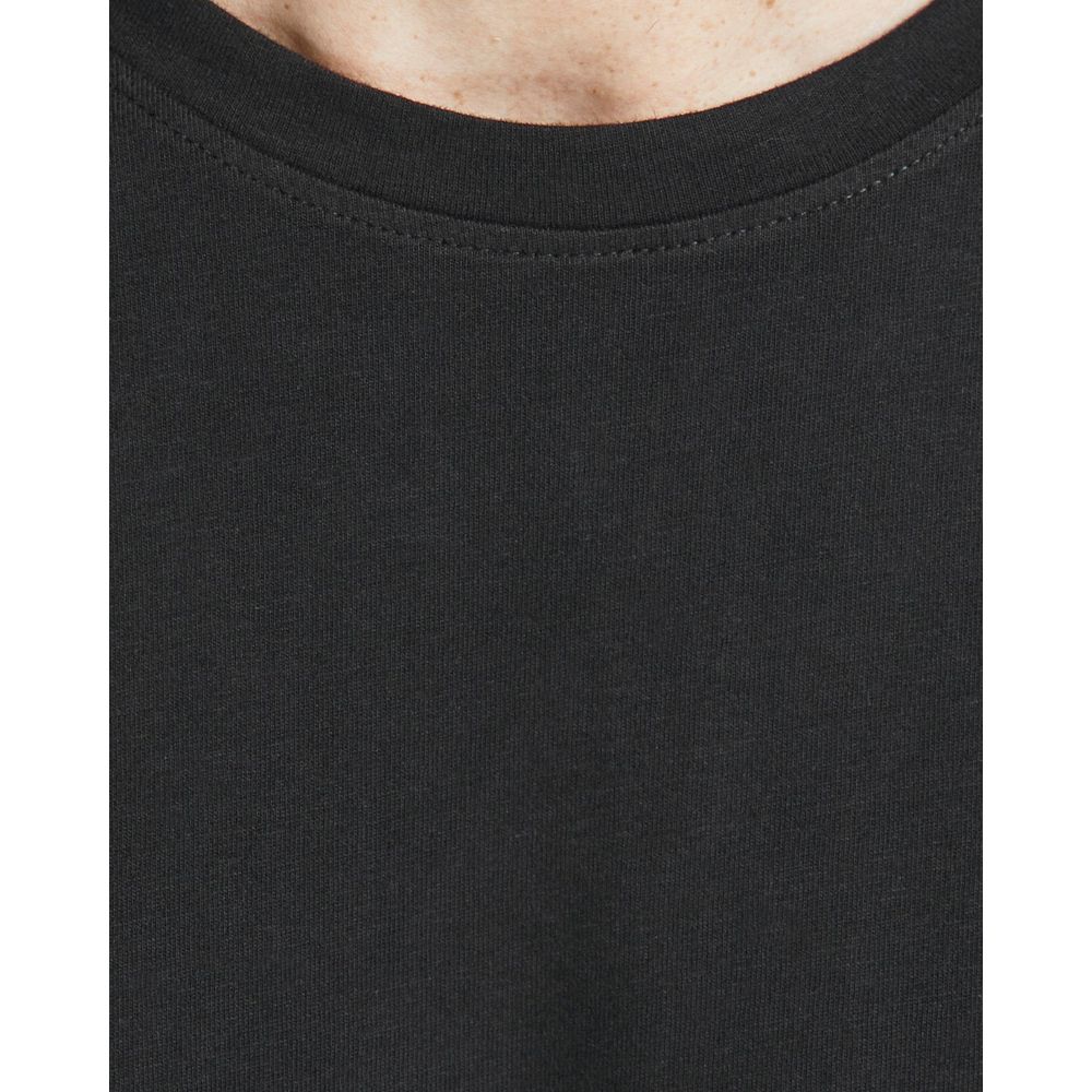 Jack Jones Langarmshirt aus schwarzer Baumwolle