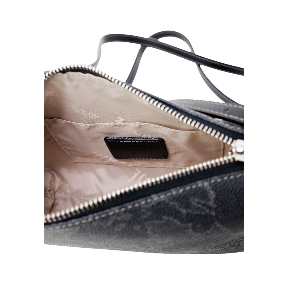 Alviero Martini Prima Classe Handtasche aus schwarzem Polyester