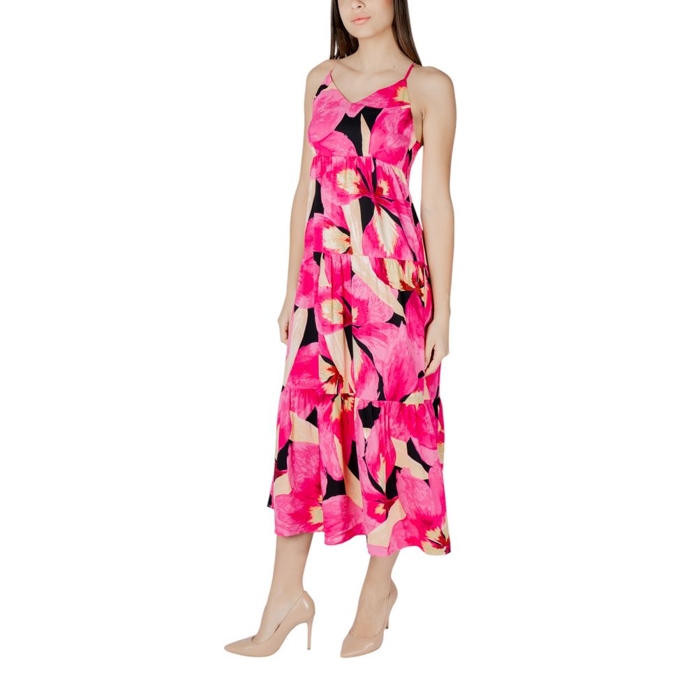 Only Multicolor Viscose Lange Jurk