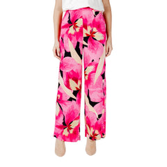 Alleen Roze Viscose Casual Broeken