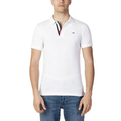 Tommy Hilfiger Jeans – Weißes Poloshirt aus Baumwolle
