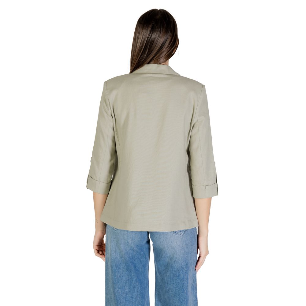 Alleen Groene Linnen Blazer