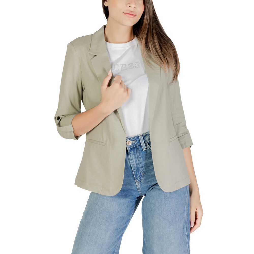 Alleen Groene Linnen Blazer