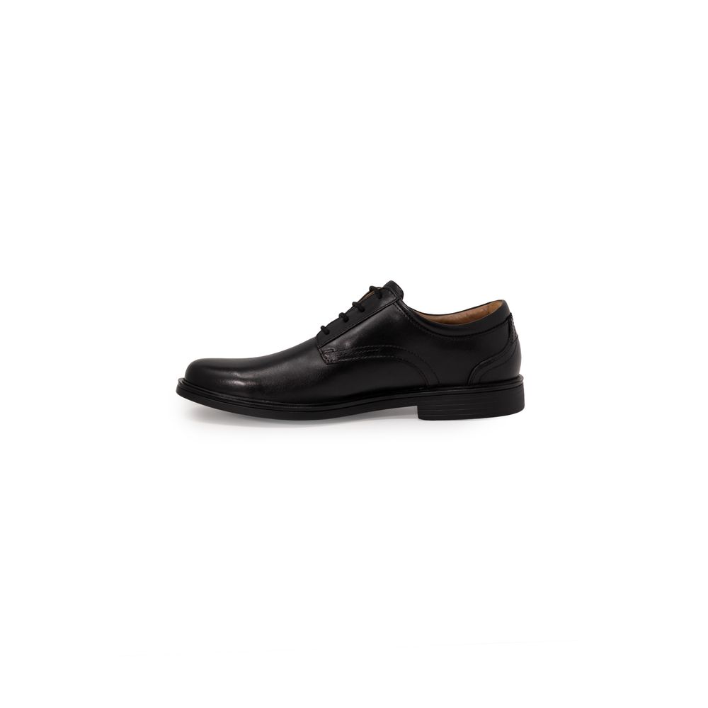 Clarks Schwarze Leder Oxford- und Derby-Schuhe