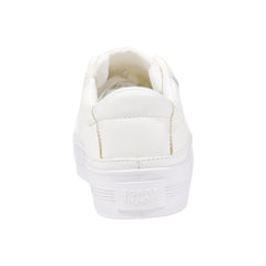 Tommy Hilfiger Creme Niedrige Sneaker aus recycelter Baumwolle