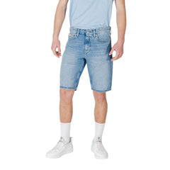 Calvin Klein Jeans Blaue Baumwoll-Bermudashorts