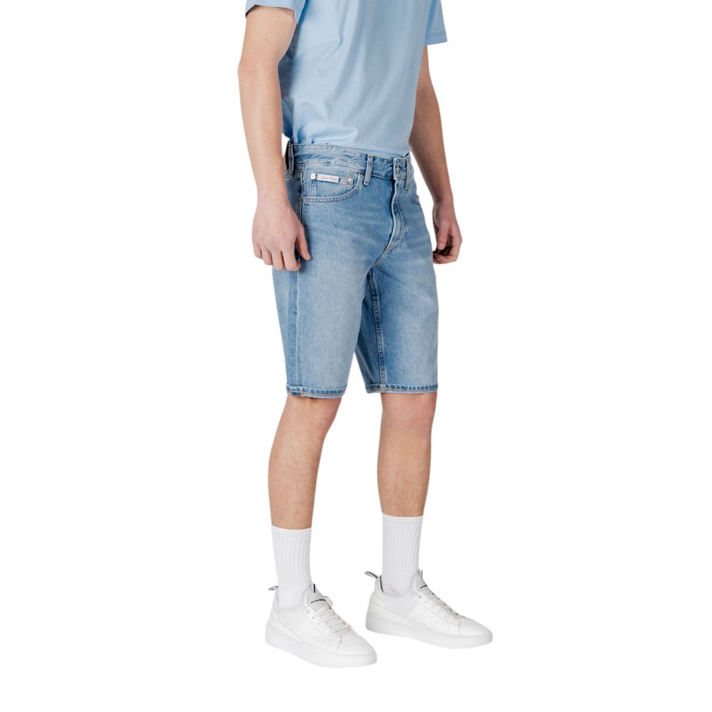 Calvin Klein Jeans Blaue Baumwoll-Bermudashorts
