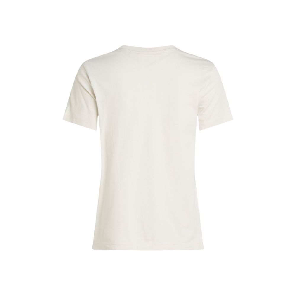 Calvin Klein Jeans Beiges T-Shirt aus recycelter Baumwolle