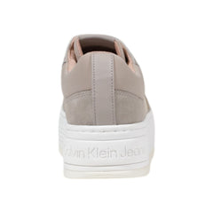 Calvin Klein Jeans Beige Platform Sneakers van Gerecycled Katoen