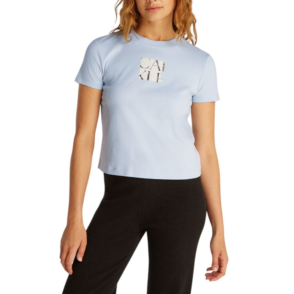 Calvin Klein Jeans Blauw T-shirt van gerecycled katoen