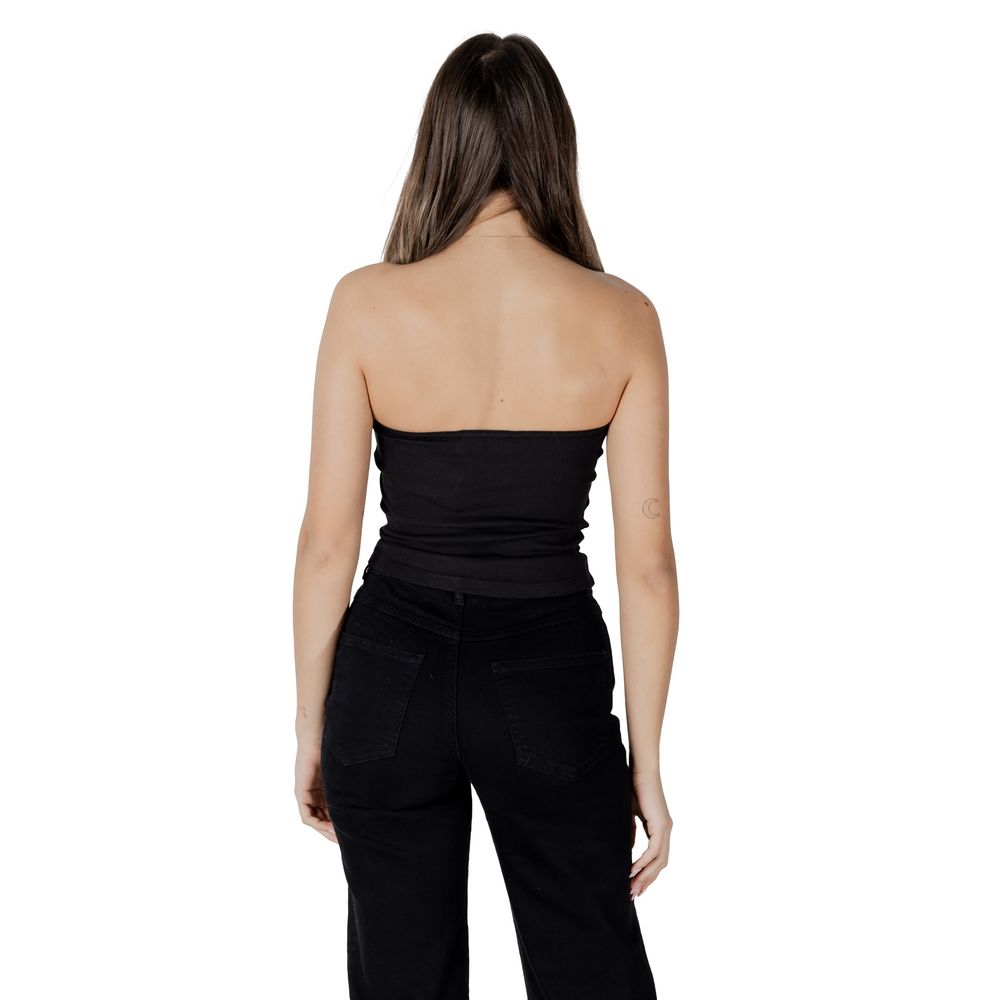 Calvin Klein Jeans schwarzes Oberteil aus recycelter Baumwolle