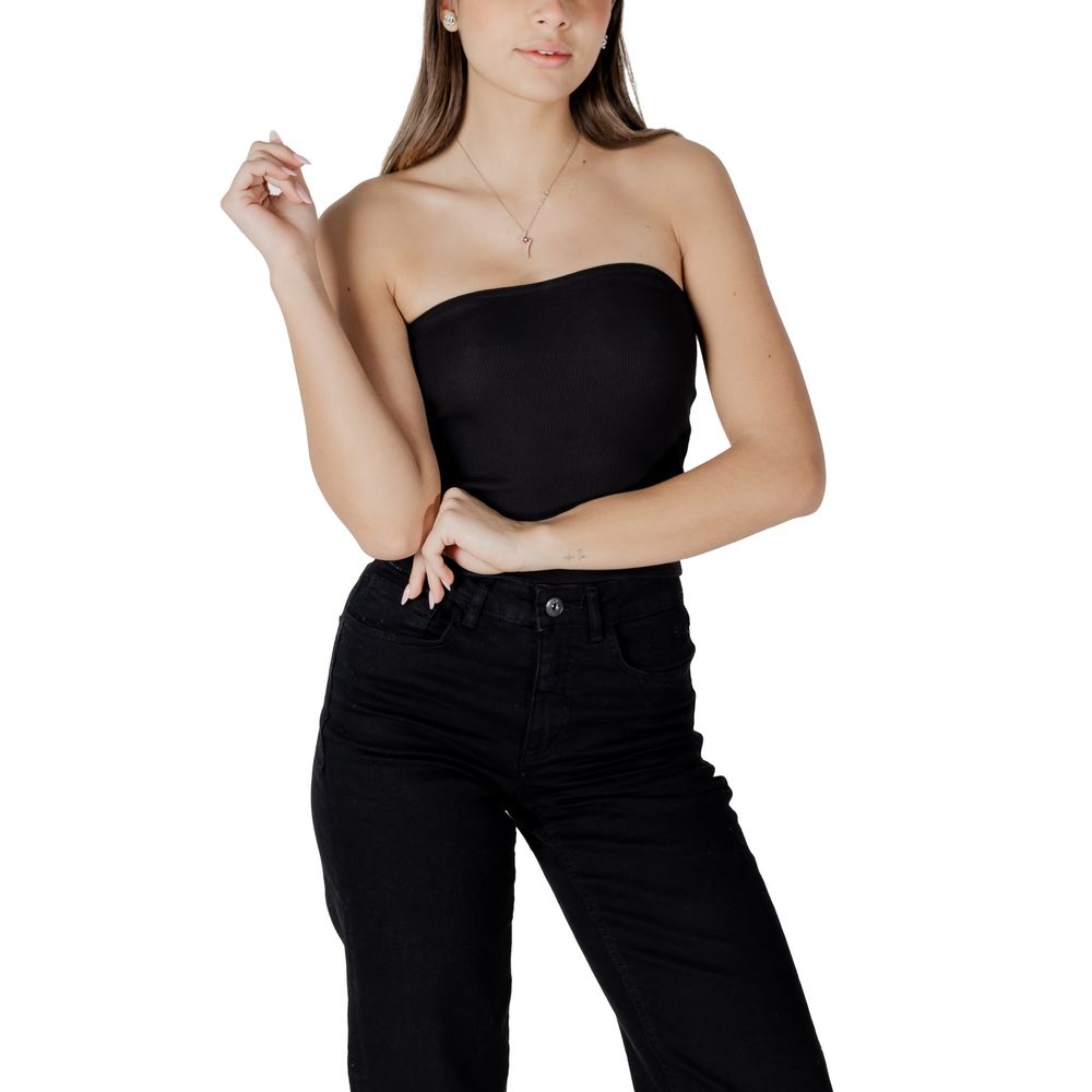 Calvin Klein Jeans schwarzes Oberteil aus recycelter Baumwolle