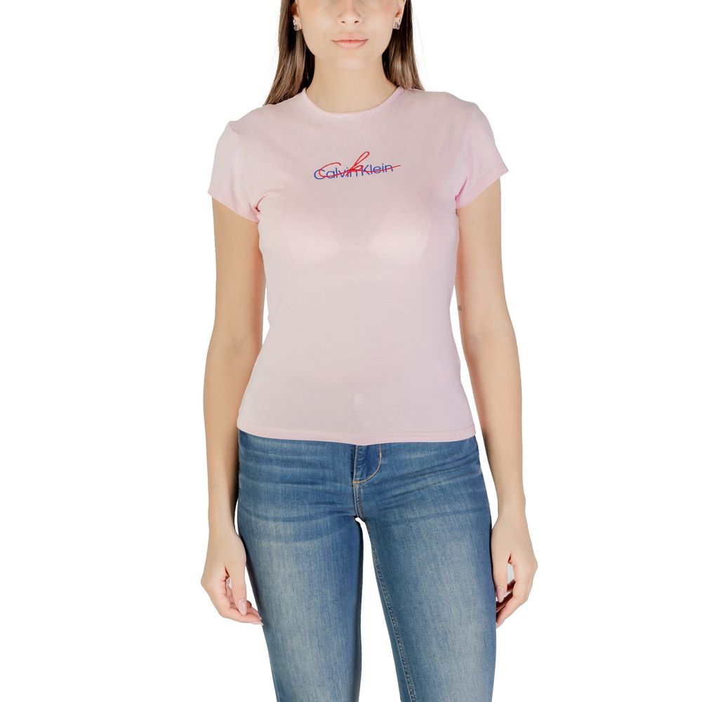 Calvin Klein Jeans Mehrfarbiges T-Shirt aus recycelter Baumwolle