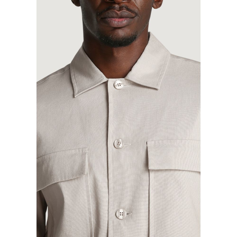 Calvin Klein Beigekleurige Lyocell Jas