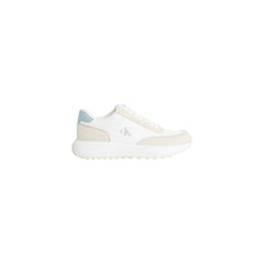 Calvin Klein Jeans Beige Leren Sportieve Sneakers