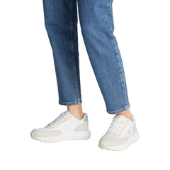 Calvin Klein Jeans Beige Leren Sportieve Sneakers