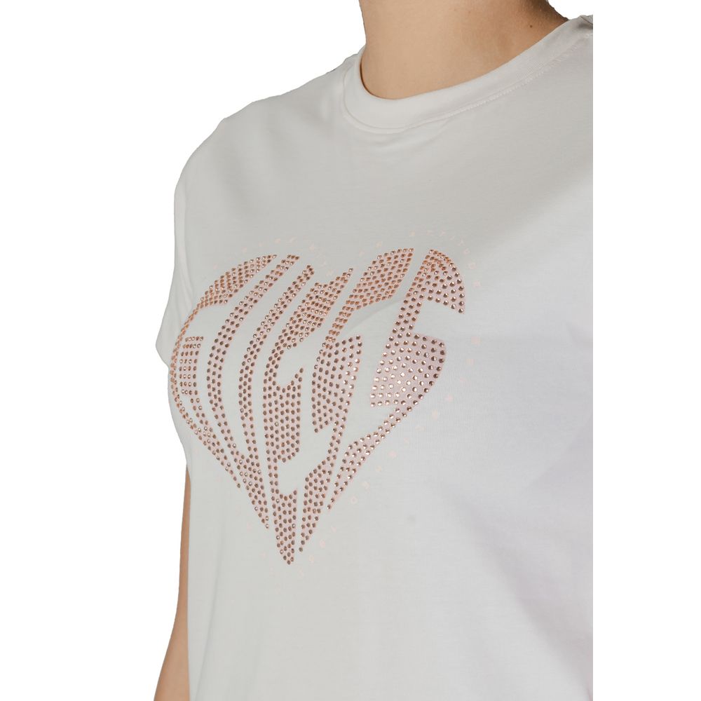 Guess Active Crème Katoenen T-shirt