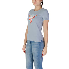 Guess blaues Baumwoll-T-Shirt