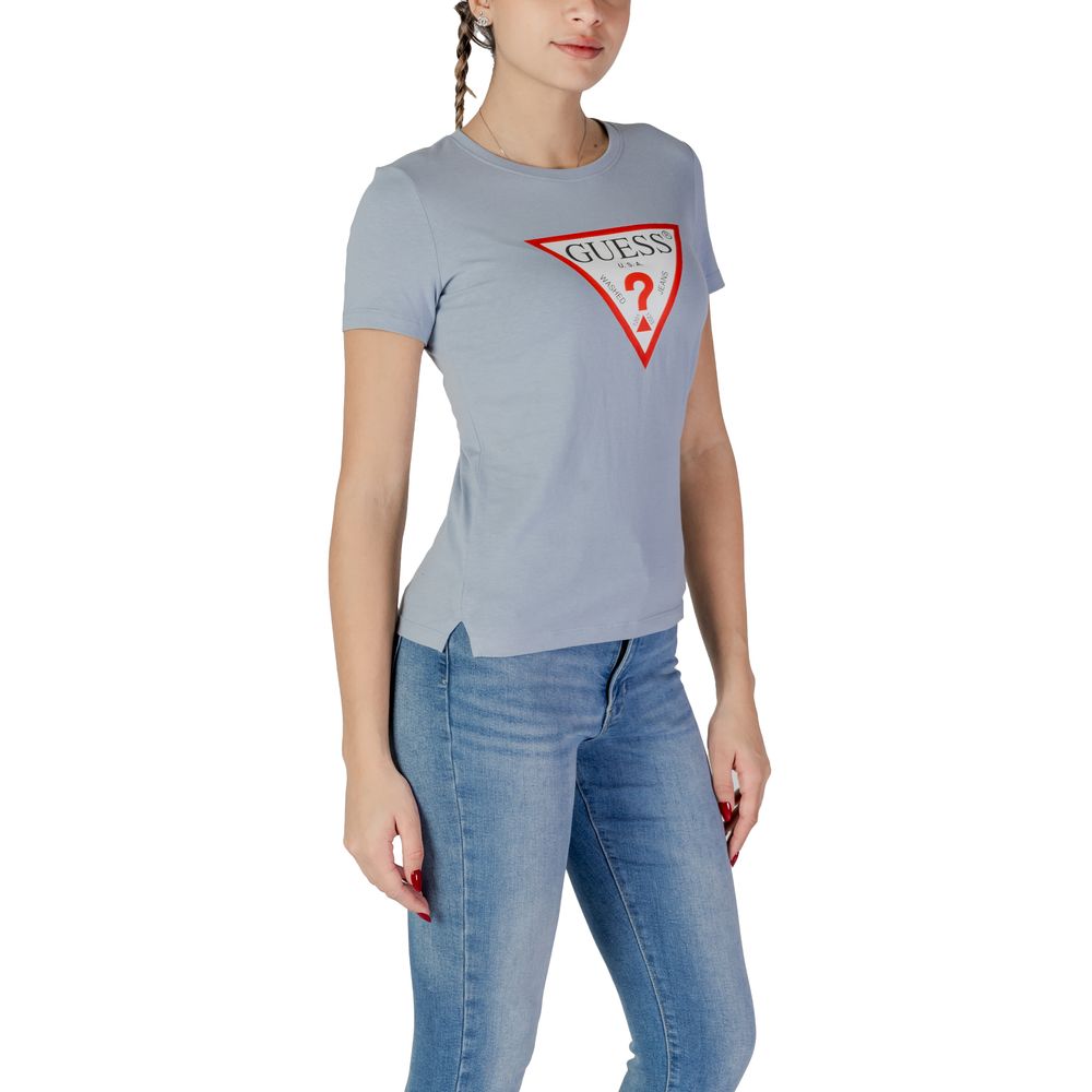 Guess blaues Baumwoll-T-Shirt
