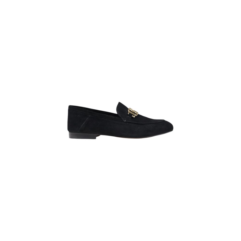 Guess Zwarte Leren Plateaupumps