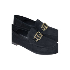 Guess Zwarte Leren Plateaupumps