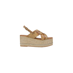 Alviero Martini Prima Classe Beige Polyethyleen Plateau Sandalen