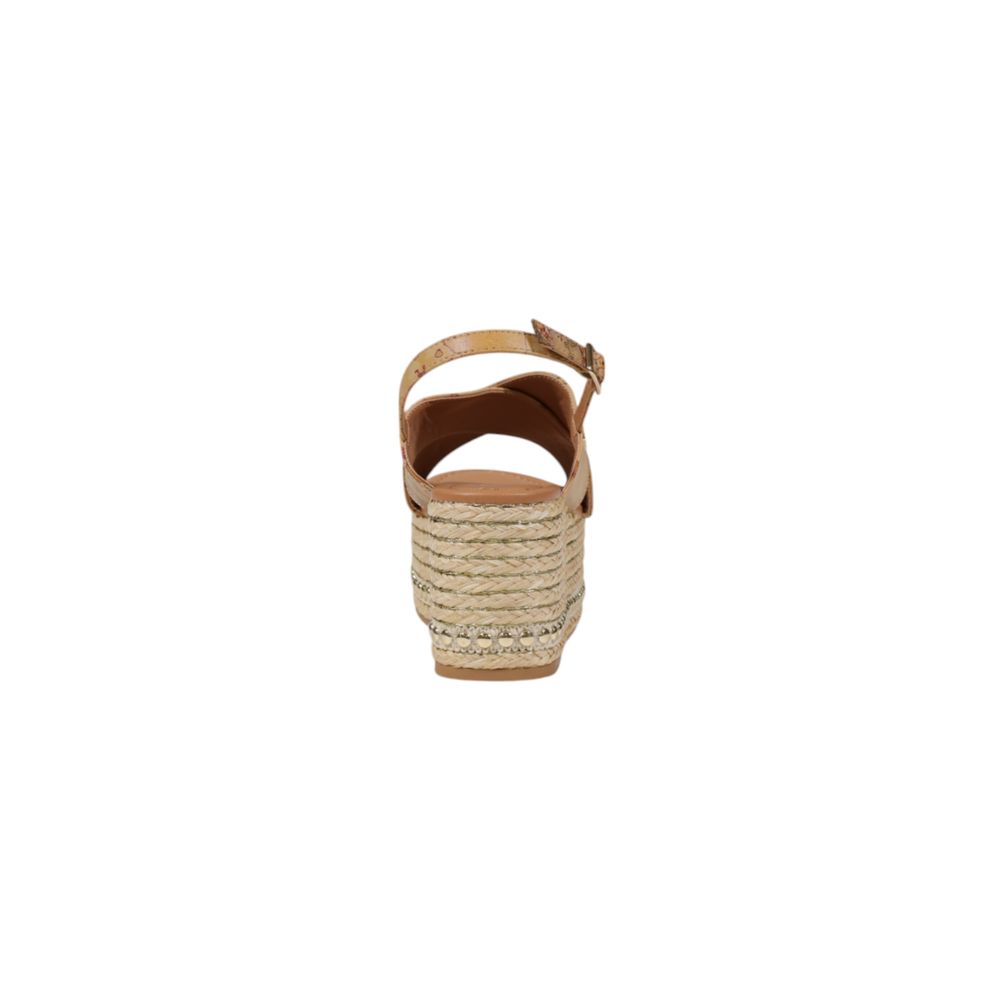 Alviero Martini Prima Classe Beige Polyethyleen Plateau Sandalen