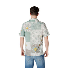 Antony Morato Bicolor Viscose overhemd met korte mouwen