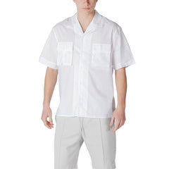 Antony Morato Wit Lyocell Overhemd Met Korte Mouwen