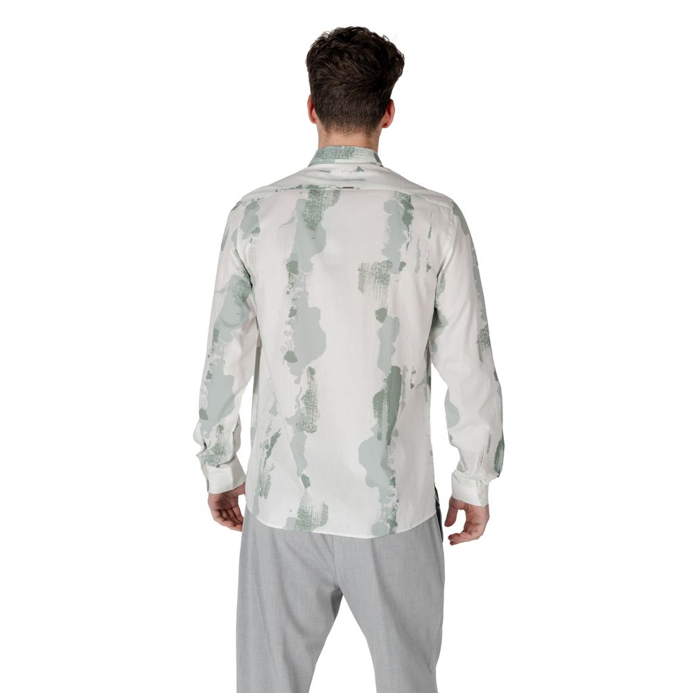Antony Morato Tweekleurig Viscose Overhemd met Patroon