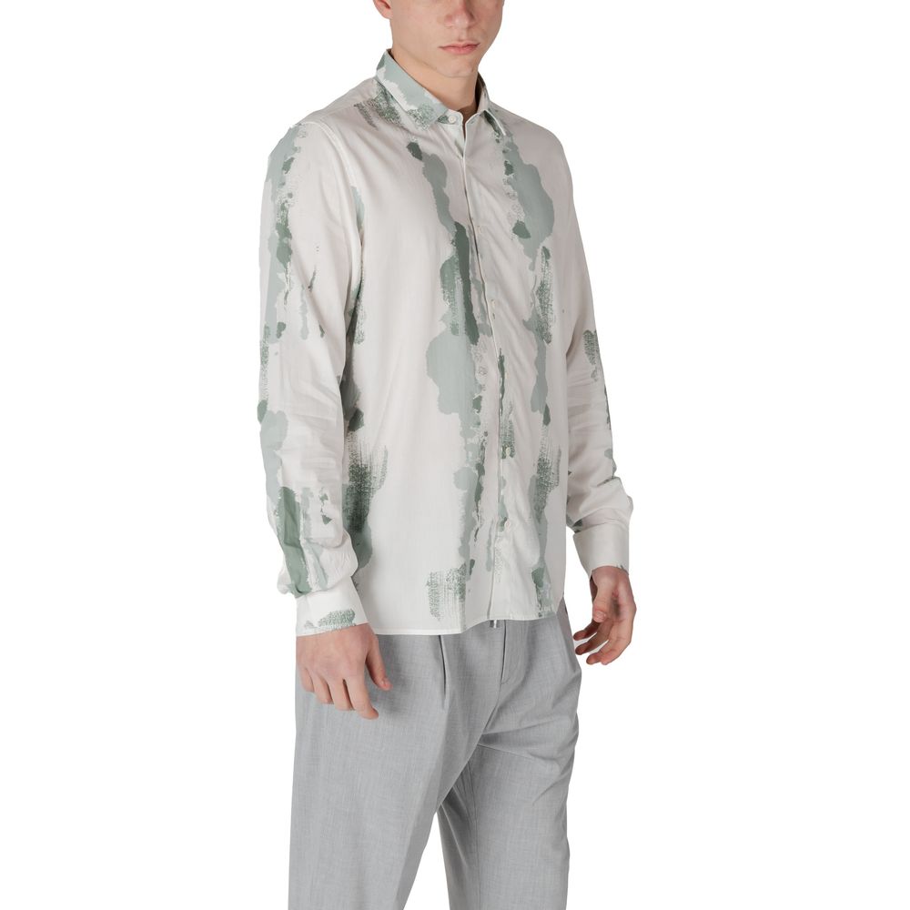 Antony Morato Tweekleurig Viscose Overhemd met Patroon