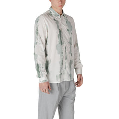 Antony Morato Tweekleurig Viscose Overhemd met Patroon
