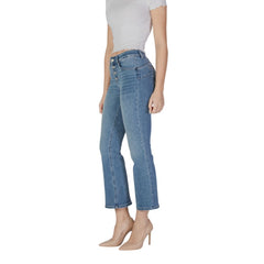 Liu Jo Blaue Baumwoll-Bootcut-Jeans