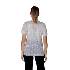 Armani Exchange Weißes Polyester-T-Shirt