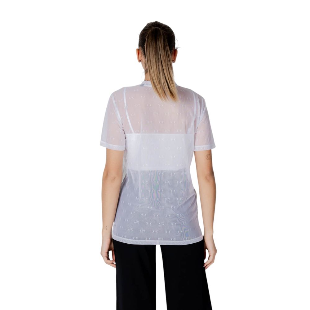 Armani Exchange weißes Polyamid-T-Shirt