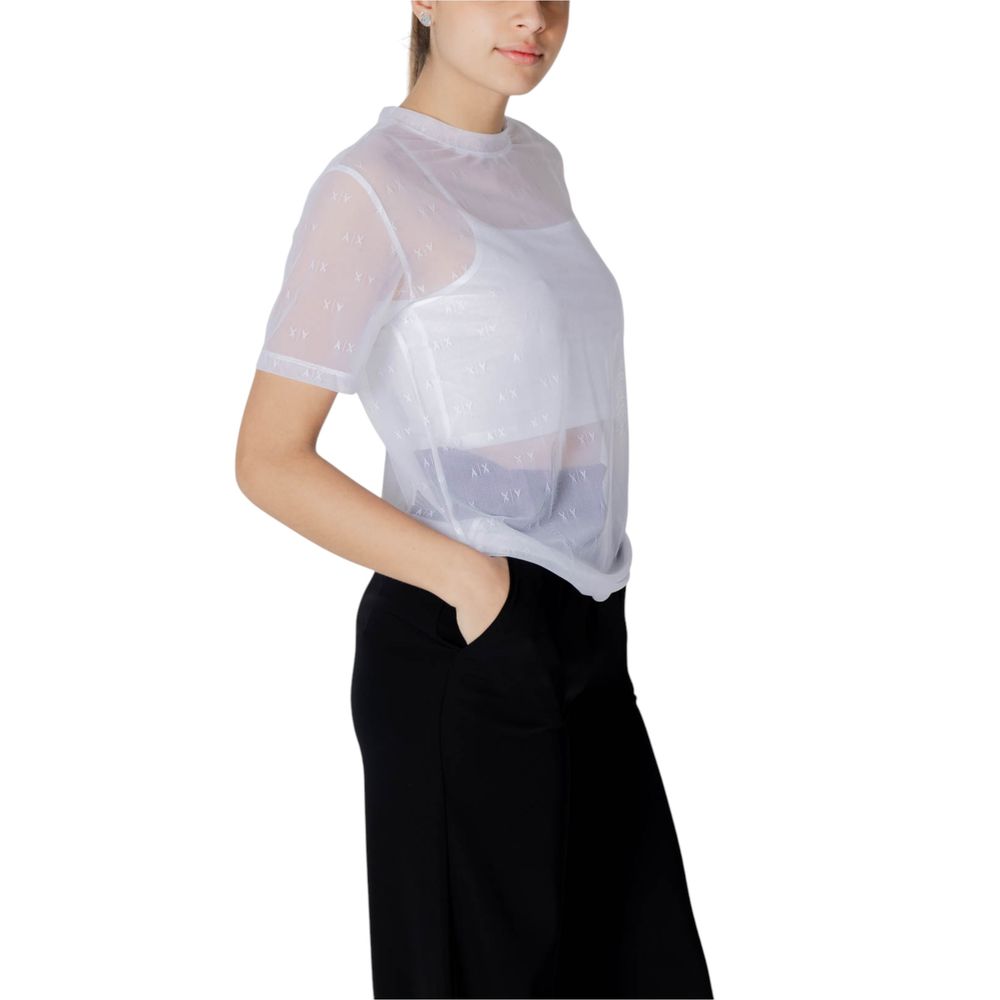 Armani Exchange weißes Polyamid-T-Shirt