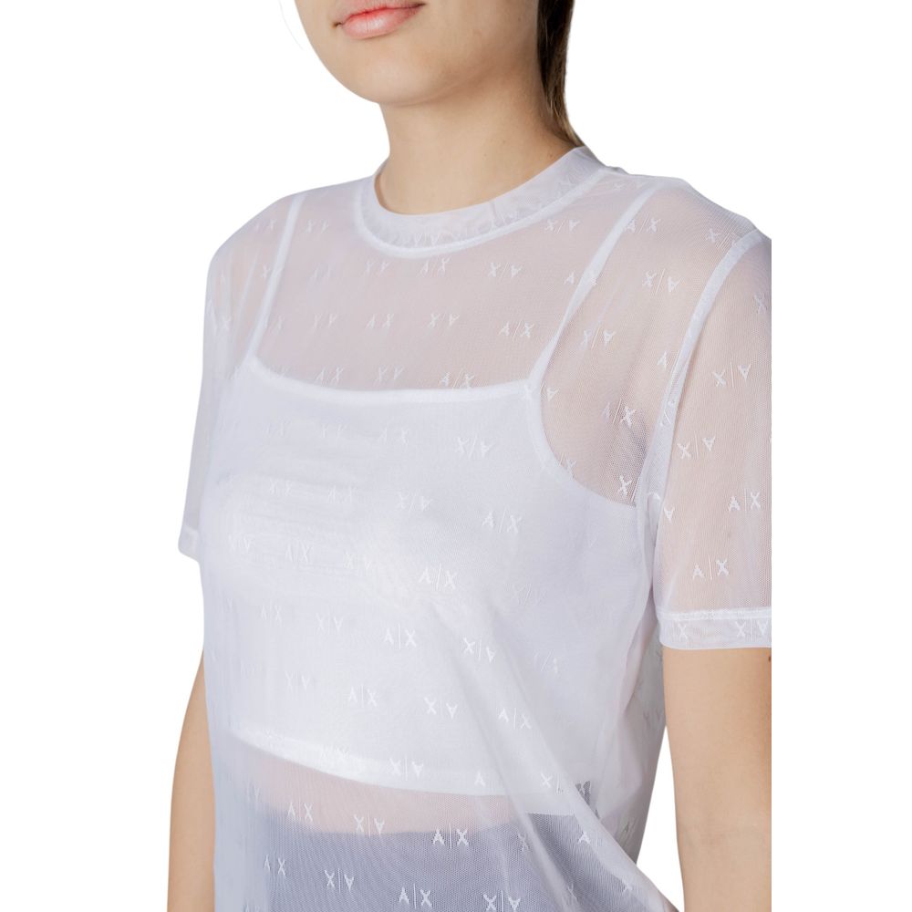 Armani Exchange weißes Polyamid-T-Shirt