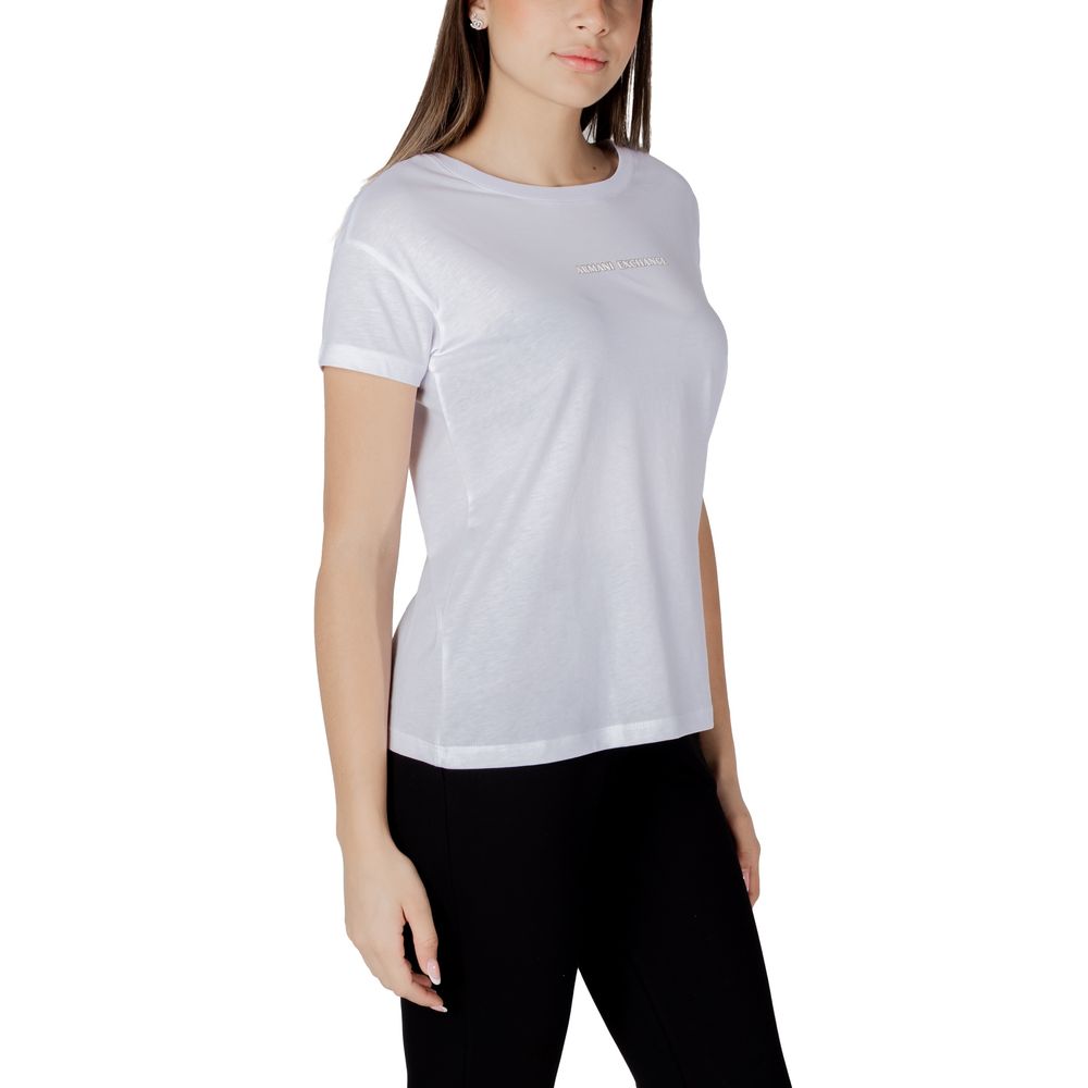 Armani Exchange Wit Katoenen T-shirt