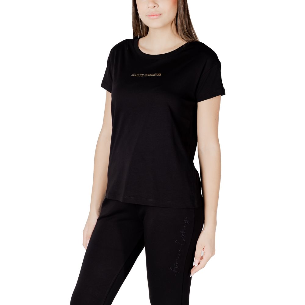 Armani Exchange Zwart Katoenen T-Shirt