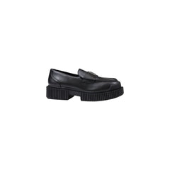 Armani Exchange Plateaupumps aus schwarzem Leder