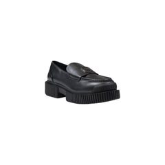 Armani Exchange Plateaupumps aus schwarzem Leder