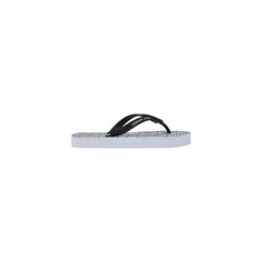 Armani Exchange witte rubberen teenslippers