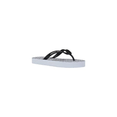 Armani Exchange witte rubberen teenslippers