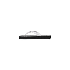 Armani Exchange zwart-witte rubberen teenslippers