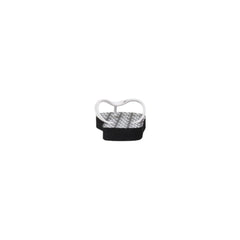 Armani Exchange zwart-witte rubberen teenslippers