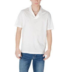 Armani Exchange Wit Katoenen Poloshirt