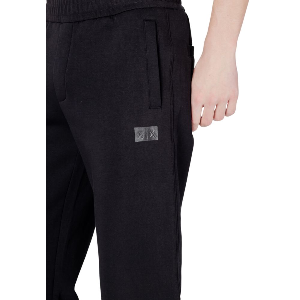 Armani Exchange Zwarte Katoenen Joggingbroek (Trainingsbroek)
